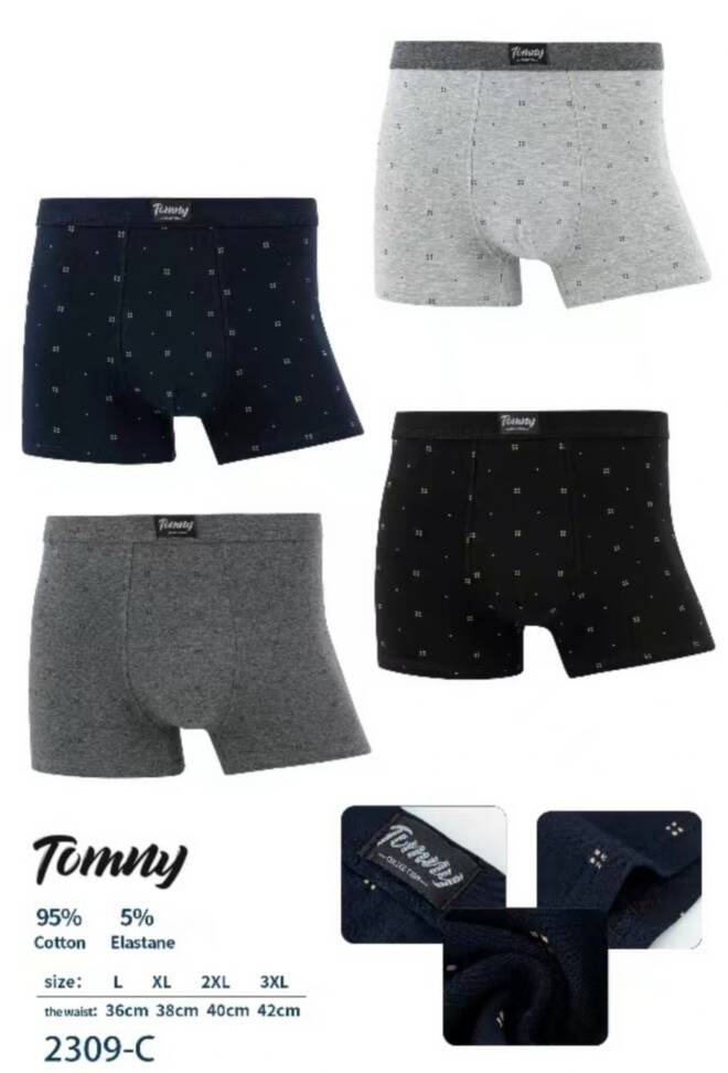 Bokserki męskie  2309-C Mix KOLOR  L-3XL