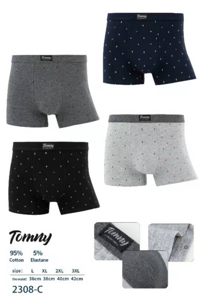 Bokserki męskie  2308-C Mix KOLOR  L-3XL