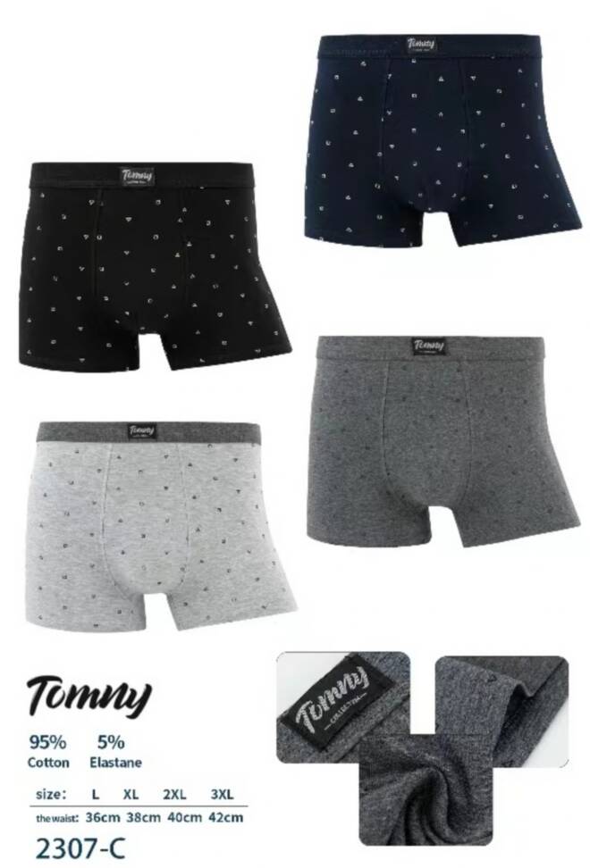 Bokserki męskie  2307-C Mix KOLOR  L-3XL