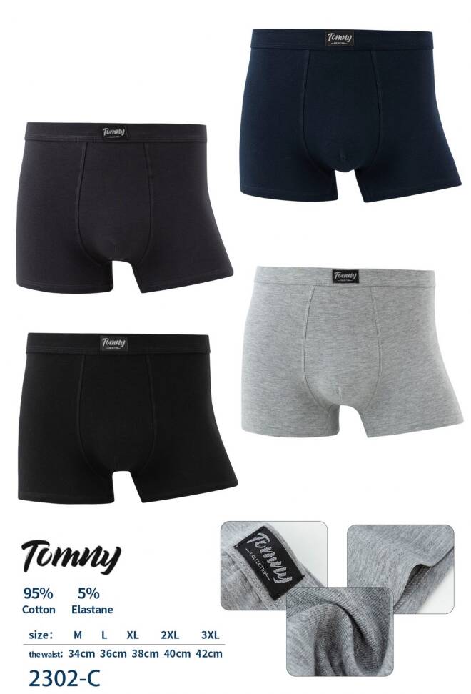 Bokserki męskie  2302-C Mix KOLOR  M-3XL 1