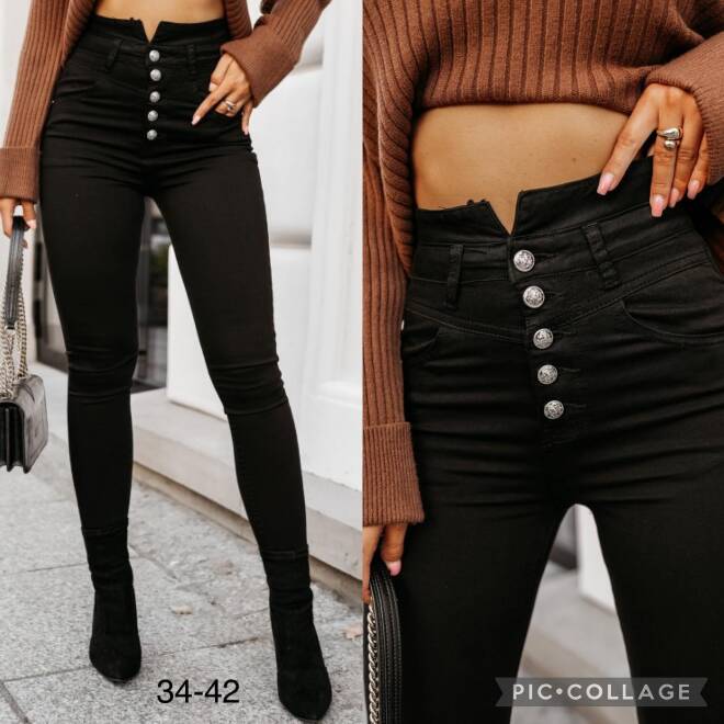 Jeansy damskie 6043 1 kolor  34-42 1
