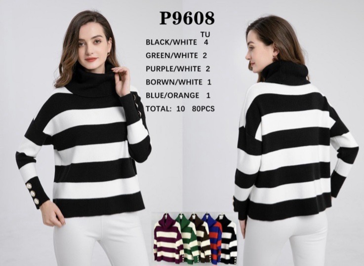 Sweter damskie P9608 Mix KOLOR  Standard 1