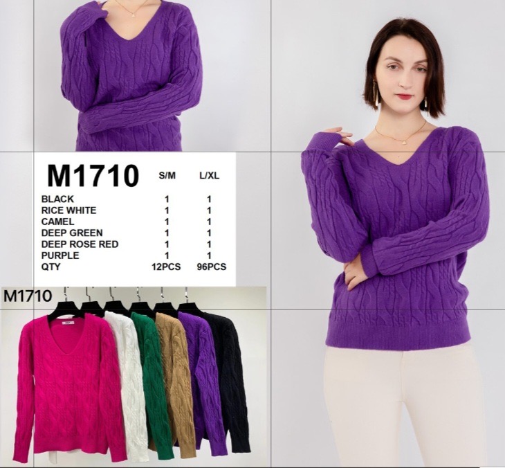Sweter damskie M1710 Mix KOLOR  S/M-L/XL 1