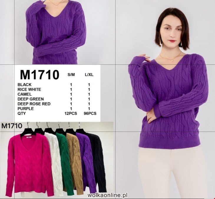 Sweter damskie M1710 Mix KOLOR  S/M-L/XL