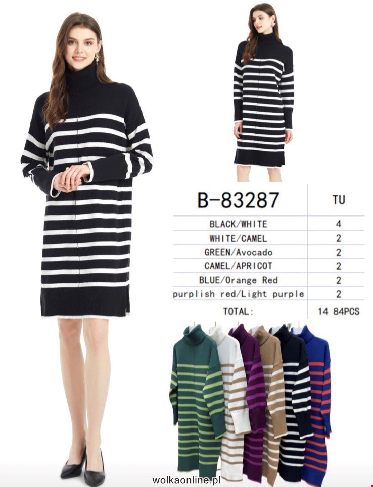 Sukienka damskie B-83287 Mix KOLOR  Standard