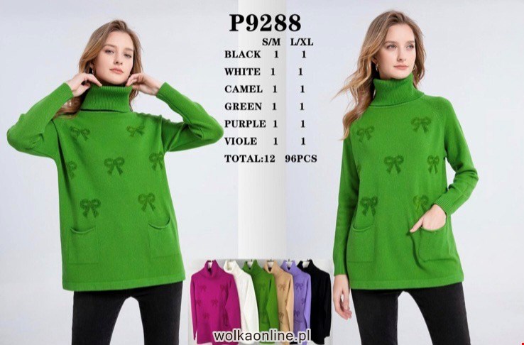 Sweter damskie P9288 Mix KOLOR  S/M-L/XL