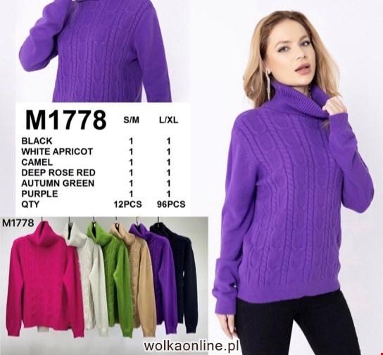 Sweter damskie M1778 Mix KOLOR  S/M-L/XL