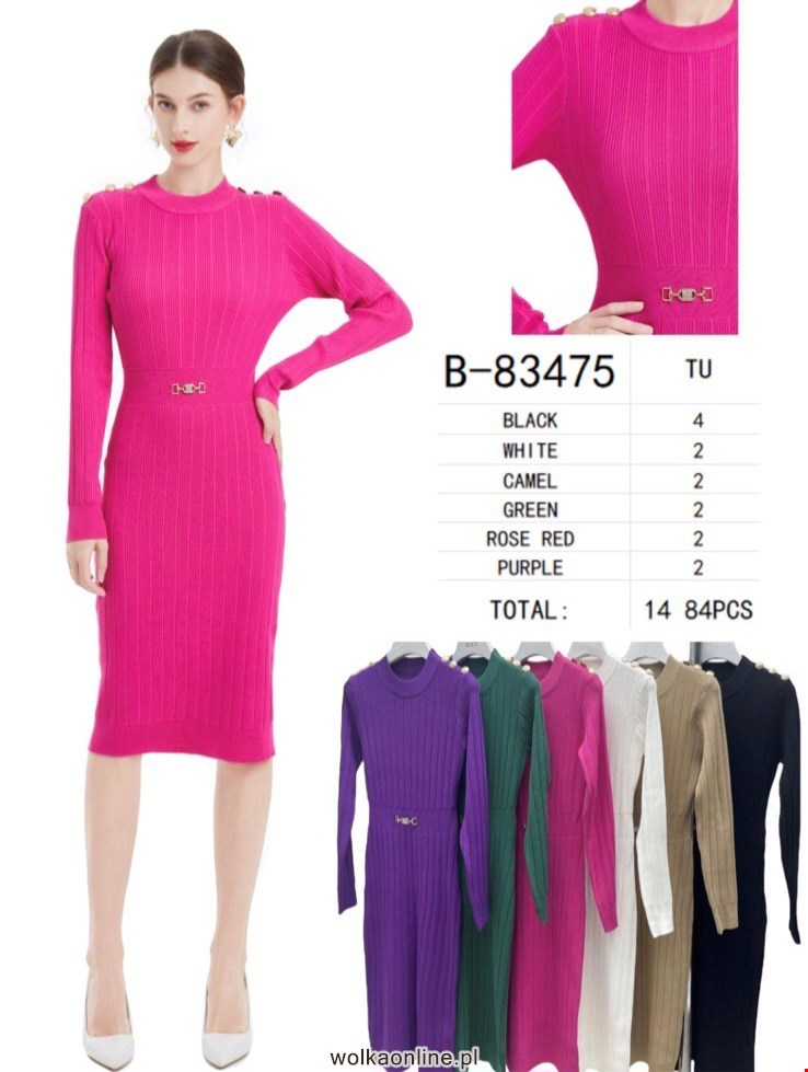 Sukienka damskie B-83475 Mix KOLOR  Standard