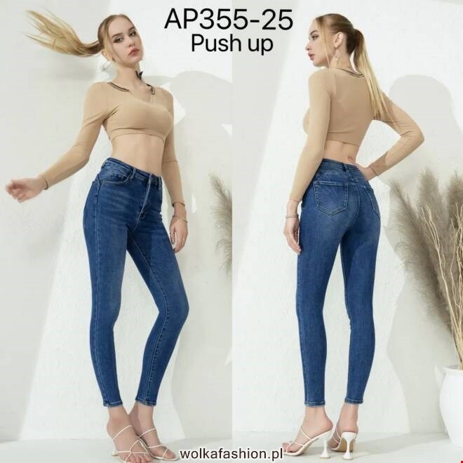 Jeansy damskie AP355-25 1 kolor  34-42