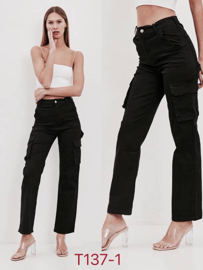 Jeansy damskie T137-1 1 kolor  34-42
