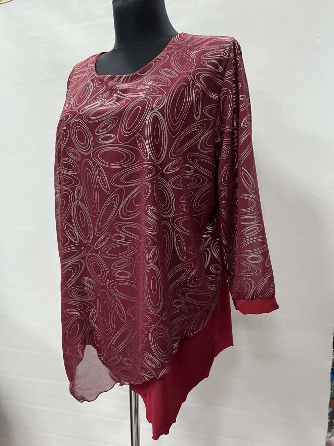 Bluzka damskie 6834 1 kolor  54-60 (Towar Ploskie)