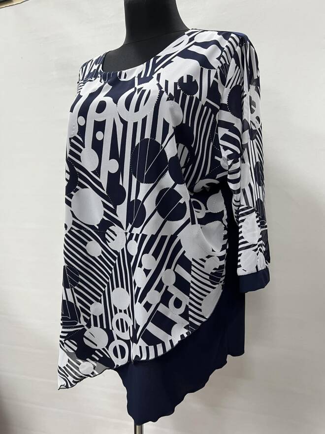 Bluzka damskie 6835 1 kolor  54-60 (Towar Ploskie)