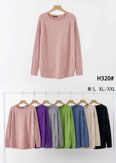 Sweter damskie H320 Mix kolor M-2XL 1