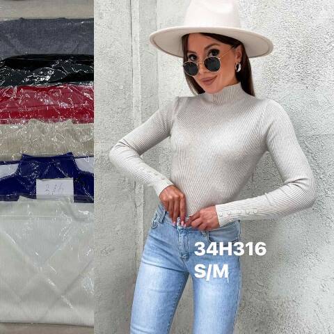 Sweter damskie H316 Mix kolor S/M-L/XL 1