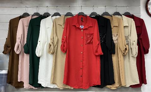 Sukienka damskie 7034 Mix kolor Standard (Towar  Włoskie)