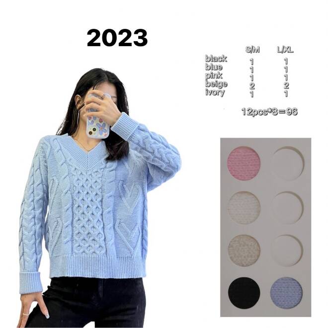 Sweter damskie 2023 Mix KOLOR  S/M-L/XL