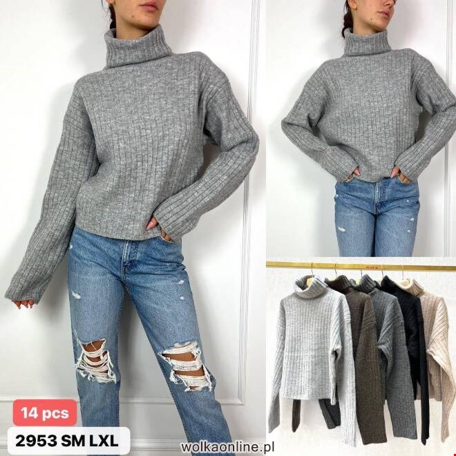 Sweter damskie 2953 Mix KOLOR  S/M-L/XL