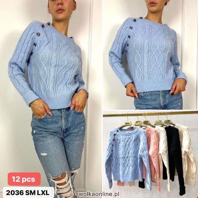 Sweter damskie 2036 Mix KOLOR  S/M-L/XL