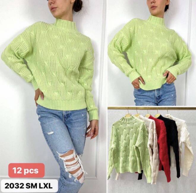 Sweter damskie 2032 Mix KOLOR  S/M-L/XL 1