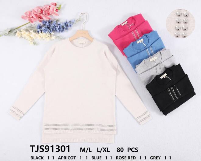 Sweter damskie TJS91301 Mix KOLOR  M-XL 1