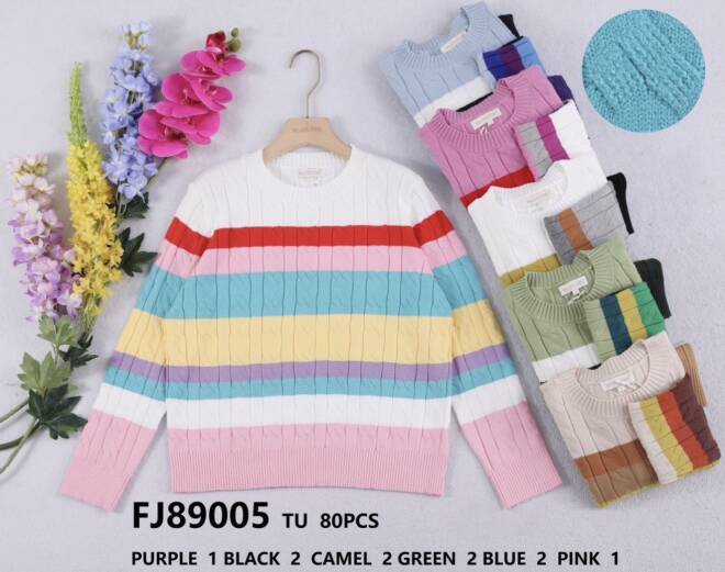 Sweter damskie FJ89005 Mix KOLOR  Standard