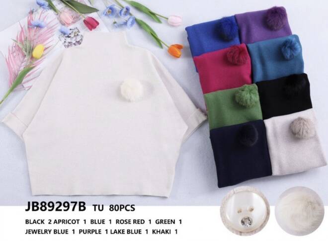 Sweter damskie JB89297B Mix KOLOR  Standard