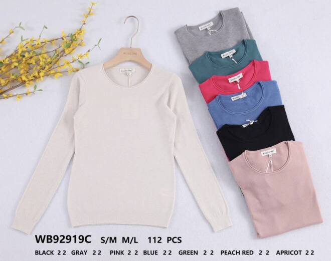 Sweter damskie WB92919C Mix KOLOR  S/M-L/XL 1