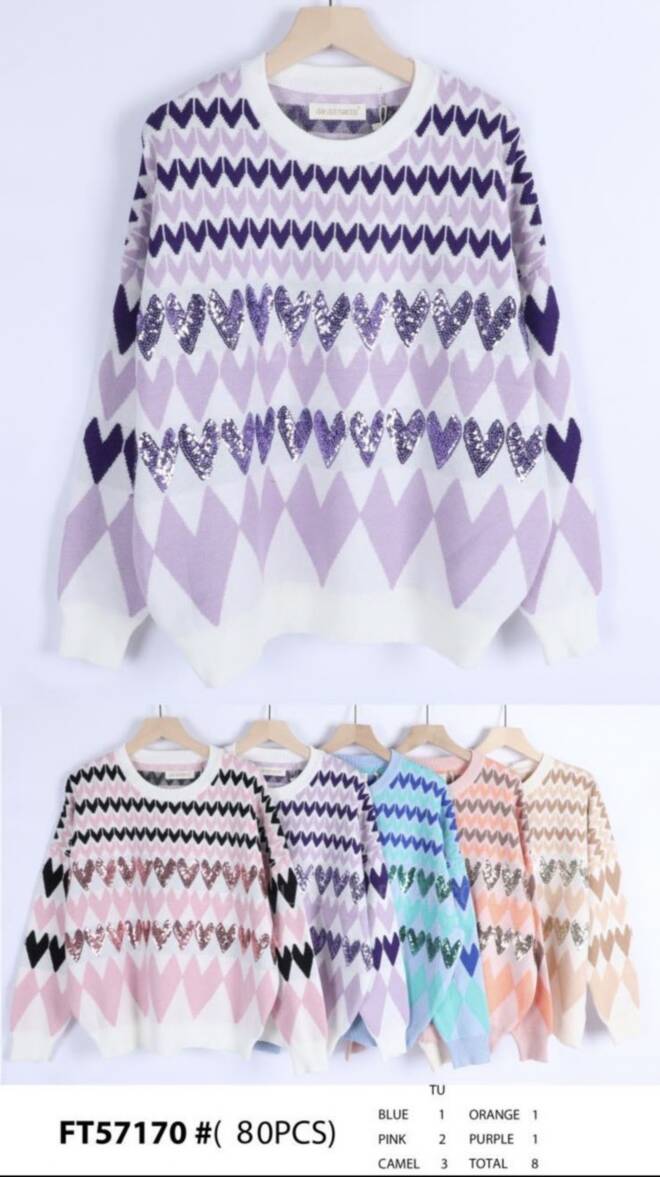 Sweter damskie FT57170 Mix KOLOR  Standard 1