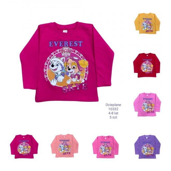 Bluzki dziewczęce 10332 1 kolor  4-8 (Towar Tureckie)