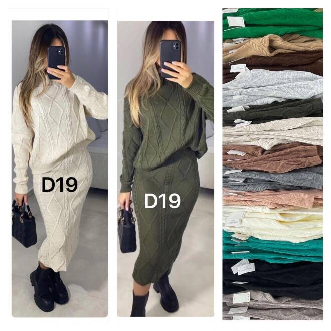 Komplet damskie 7419 Mix KOLOR  Standard (Towar włoskie)