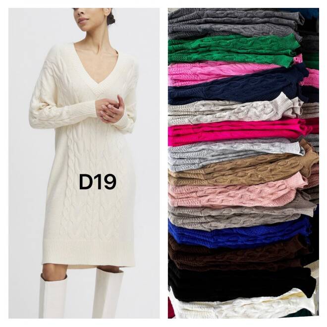 Sukienka damskie 7424 Mix KOLOR  Standard (Towar włoskie) 1