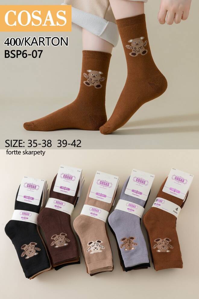 Skarpety damskie BSP6-07 Mix KOLOR   35-42 1