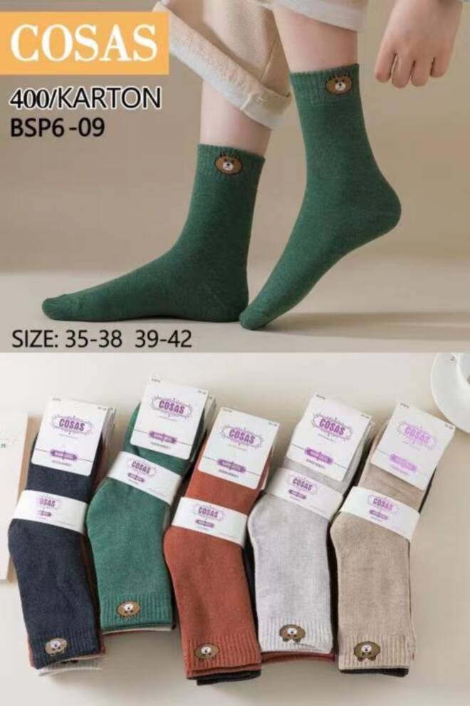 Skarpety damskie BSP6-09 Mix KOLOR   35-42 1