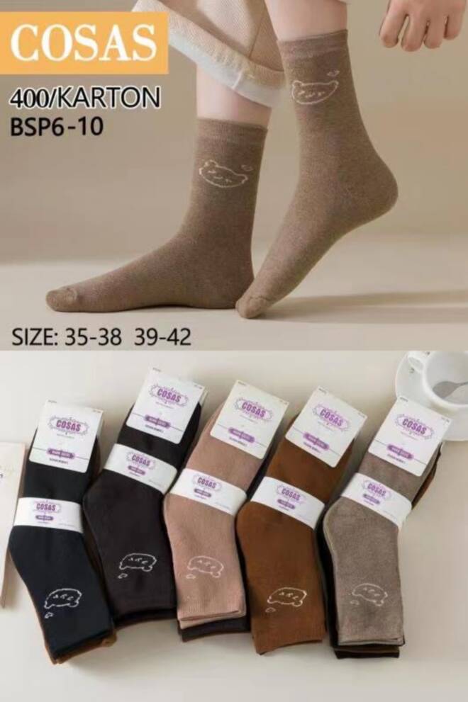 Skarpety damskie BSP6-10 Mix KOLOR   35-42 1
