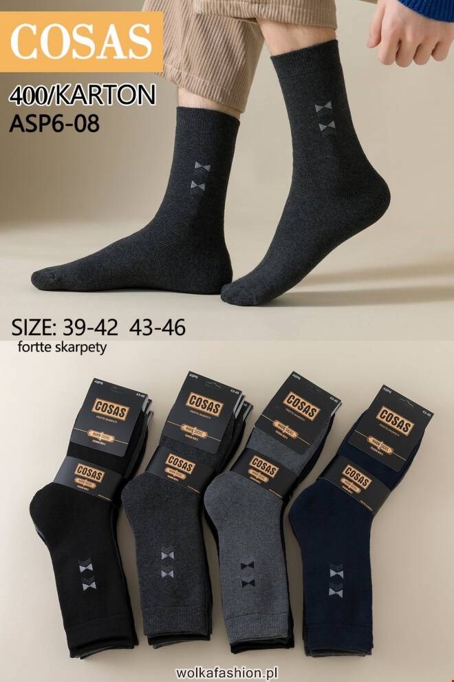 Skarpety męskie ASP6-8 Mix KOLOR   39-46