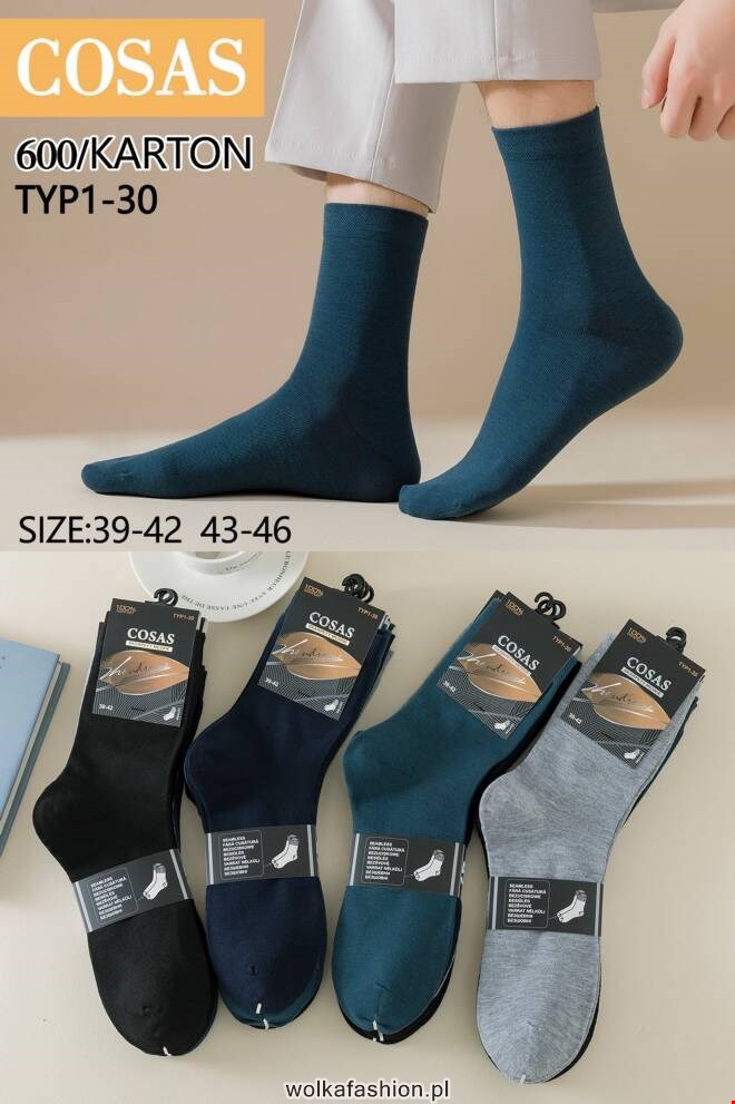 Skarpety męskie TYP1-30 Mix KOLOR   39-46