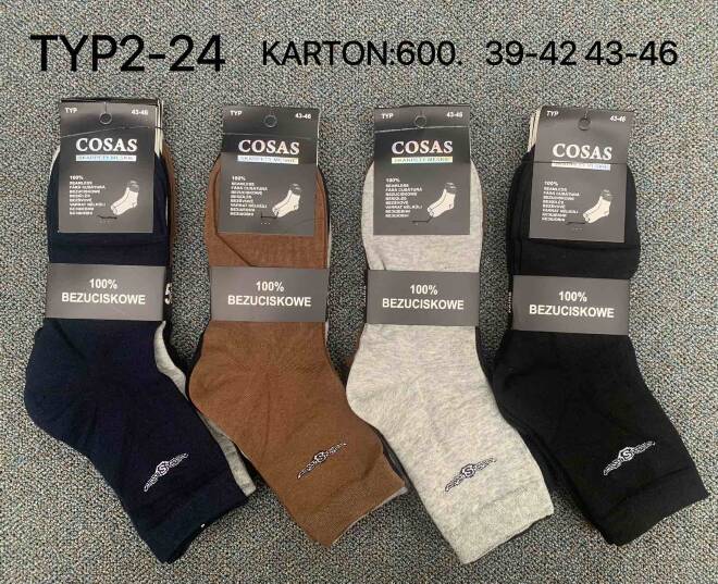 Skarpety męskie TYP2-24 Mix KOLOR   39-46 1