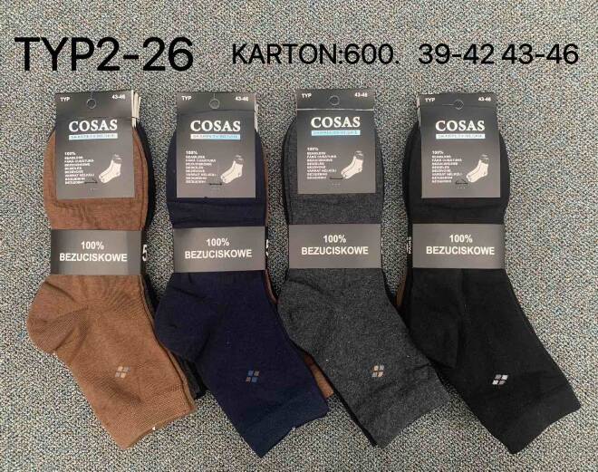 Skarpety męskie TYP2-26 Mix KOLOR   39-46 1