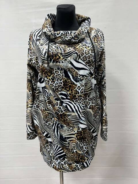 Bluzka damskie 7653 1 kolor XL-3XL (Towar Polskie)