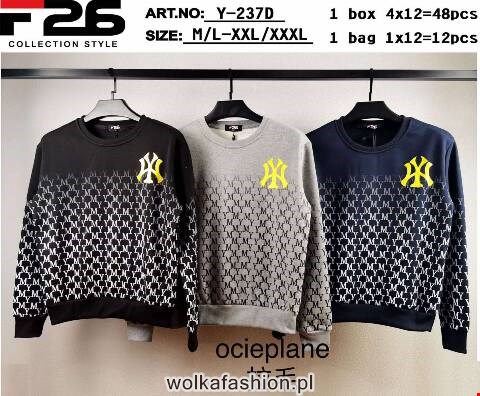  Bluza Meskie Y-237D Mix kolor M-3XL