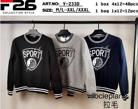  Bluza Meskie Y-233D Mix kolor M-3XL 1