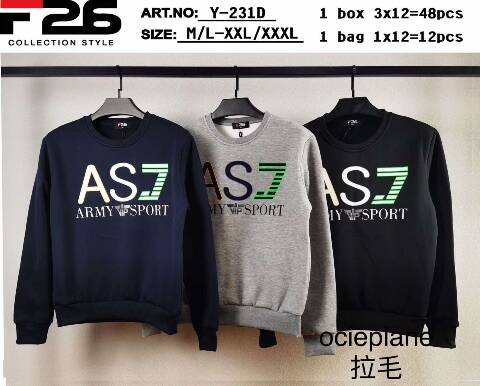  Bluza Meskie Y-231D Mix kolor M-3XL