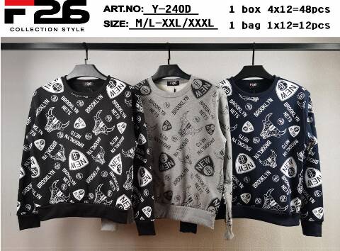  Bluza Meskie Y-240D Mix kolor M-3XL