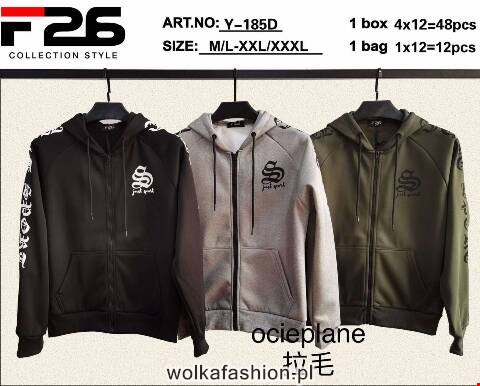 Bluza meskie Y-185D Mix kolor M-3XL