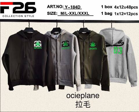 Bluza meskie Y-184D Mix kolor M-3XL 1