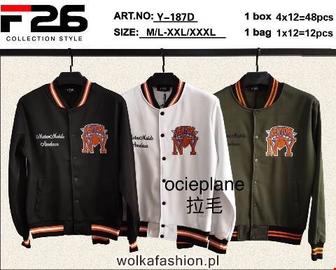 Bluza meskie Y-187D Mix kolor M-3XL