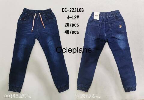 Jeansy chłopięce KC-22310B 1 kolor 4-12 1