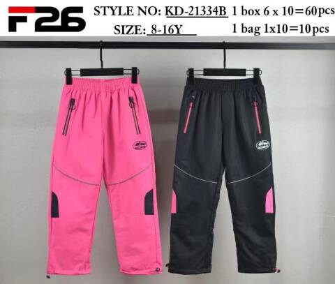 Spodnie śniegowce dziewczęce KD-21334B Mix kolor 8-16 1