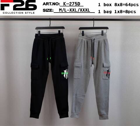 Spodnie dresowe meskie K-275D Mix kolor M-3XL