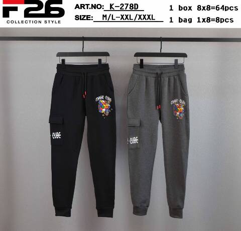 Spodnie dresowe meskie K-278D Mix kolor M-3XL